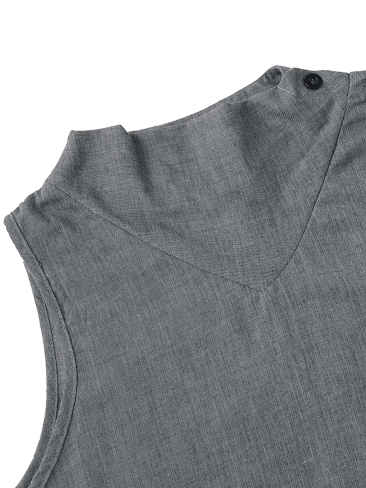 Solid Side Pockets Loose Large Size Casual Dress for Women - MRSLM