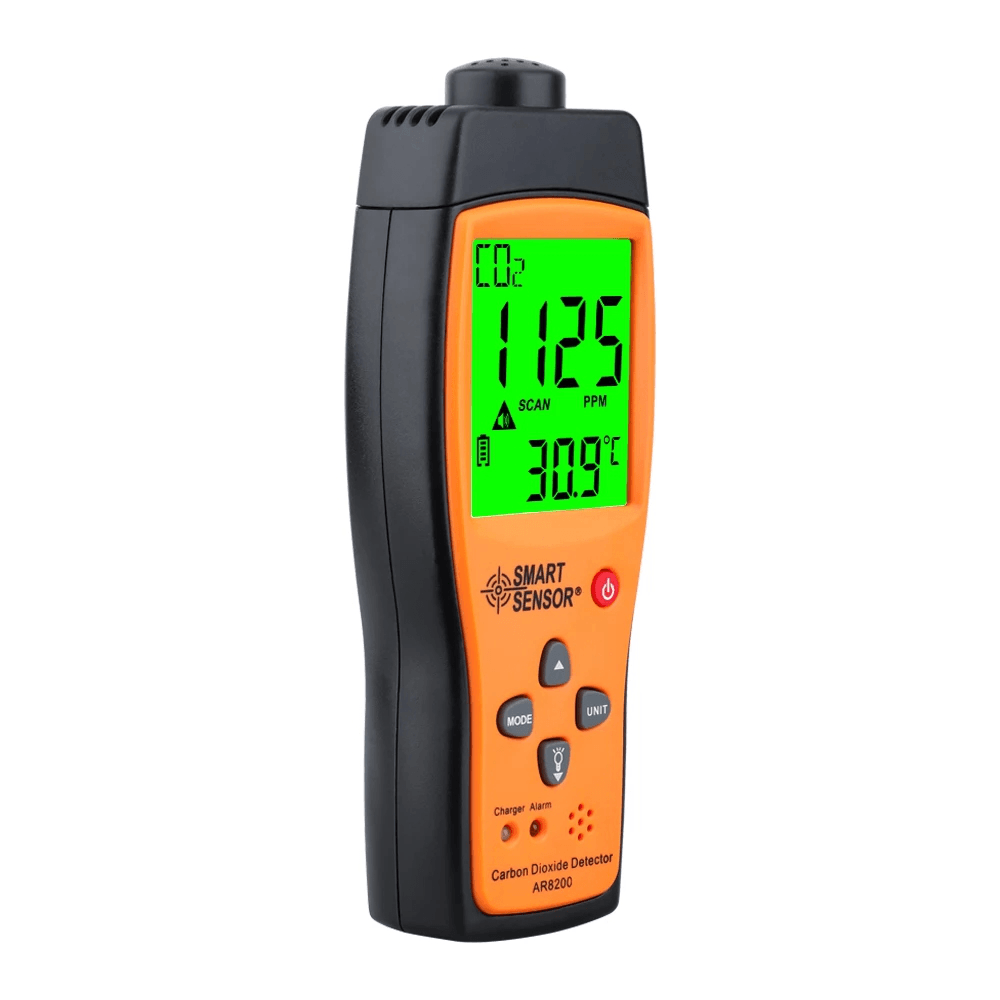 AR8200 Professional Gas Analyzer CO2 Meter Monitor Gas Detector Carbon Dioxide Detector Indoor Air Quality Monitor CO2 Tester - MRSLM