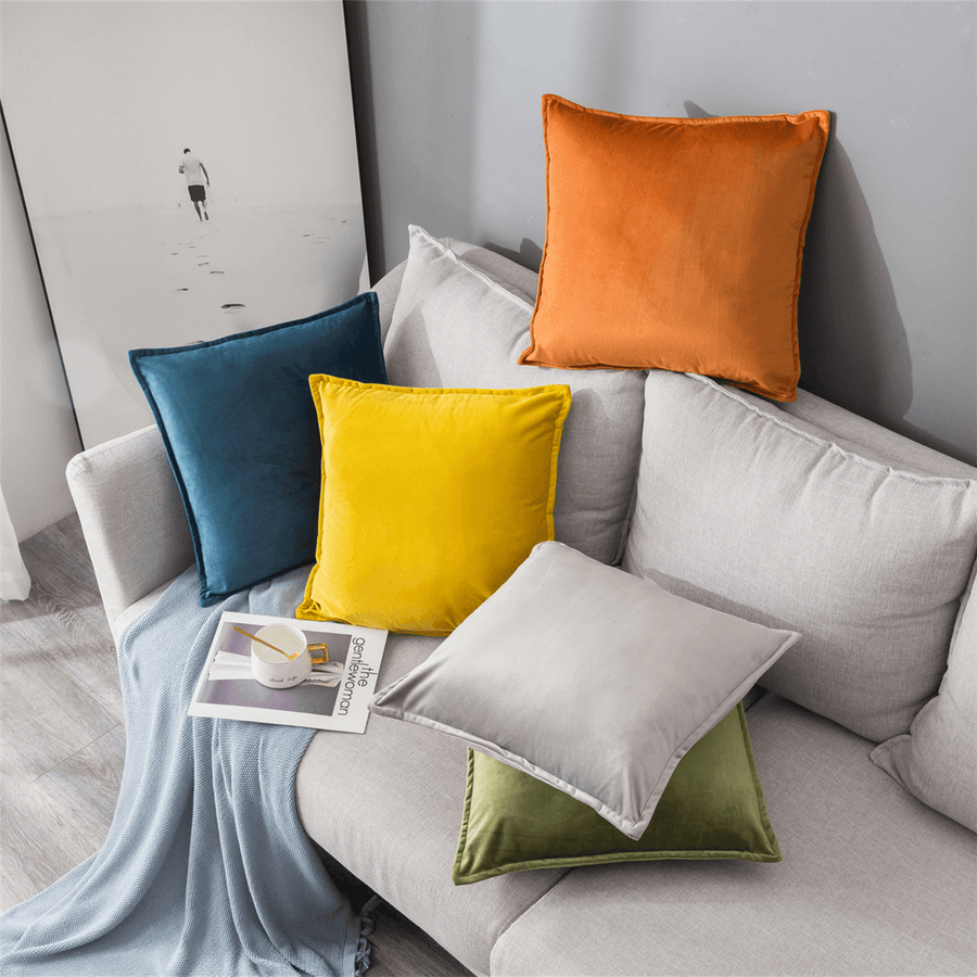 Throw Pillow Case Cushion Cover Seat Sofa Waist Case Home Bedroom Decoration 45X45Cm - MRSLM