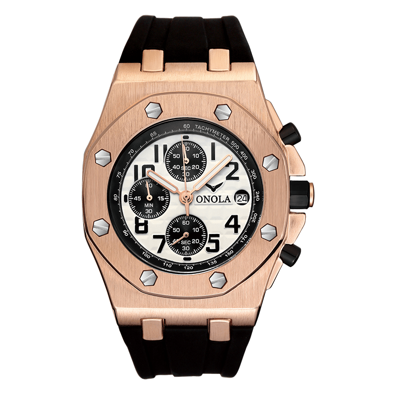 ONOLA ON6805 Fashion Men Watch Date Display Chronograph Waterproof Multi-Function Classic Quartz Watch - MRSLM