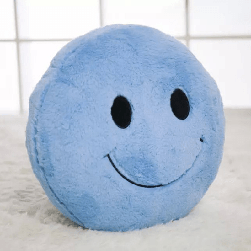 Cute Smiling Expression Plush Throw Pillow Soft Sofa Car Office Cushion Home Decor Gift - MRSLM