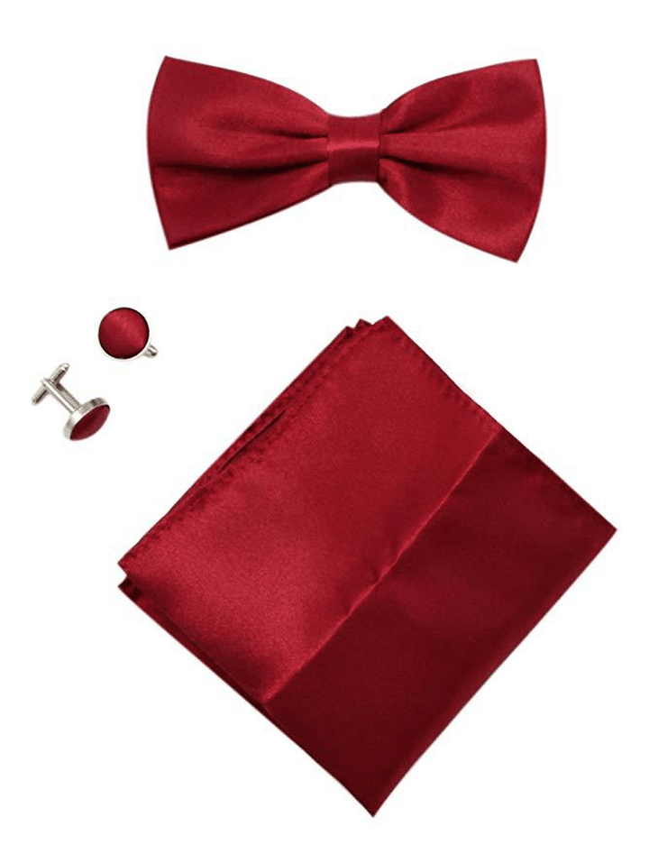 Men'S Scarf and Bow Tie Three-Piece Suit - MRSLM