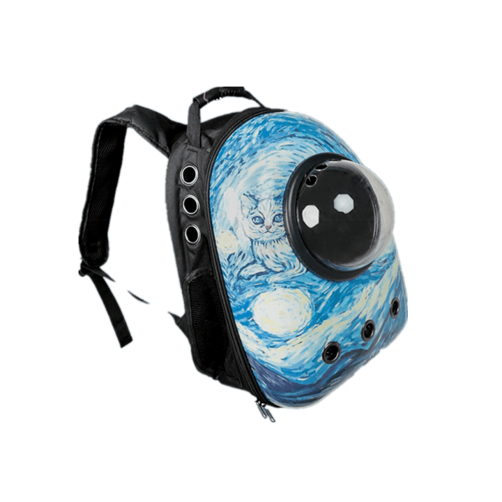 Cat Carrier Bag Waterproof Breathable Backpack Bag Space Capsule for Pet Outdoor - MRSLM