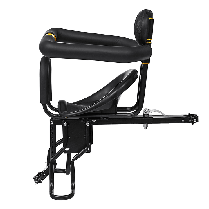 BIKIGHT Safety Child Bicycle Seat Electric Bike Front Baby Seat Kids Saddle with Foot Pedals Bicycle Pedal Straps - MRSLM