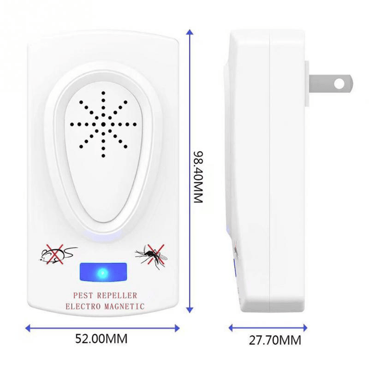 EU AU Plug Multi-Function White Pests Repeller Electronic Ultrasonic Mouse Rat Mosquito Dispeller Insect Rodent Control - MRSLM