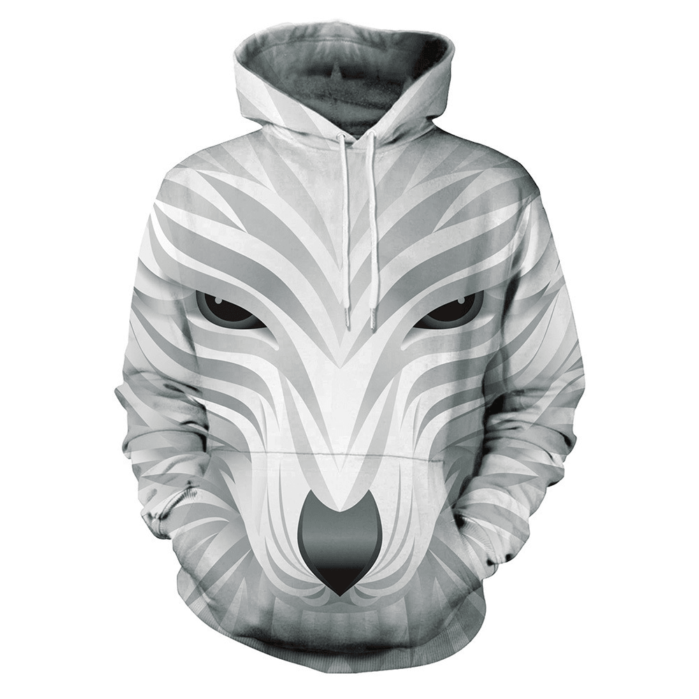 Colorful Nine-Tailed Fox 3D Digital Print Sweatshirt - MRSLM