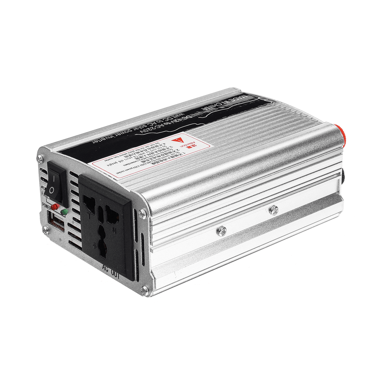 Solar Power Inverter USB Modified Sine Wave Converter DC 12V to AC 220V Car Power Inverter Charger Adapter - MRSLM