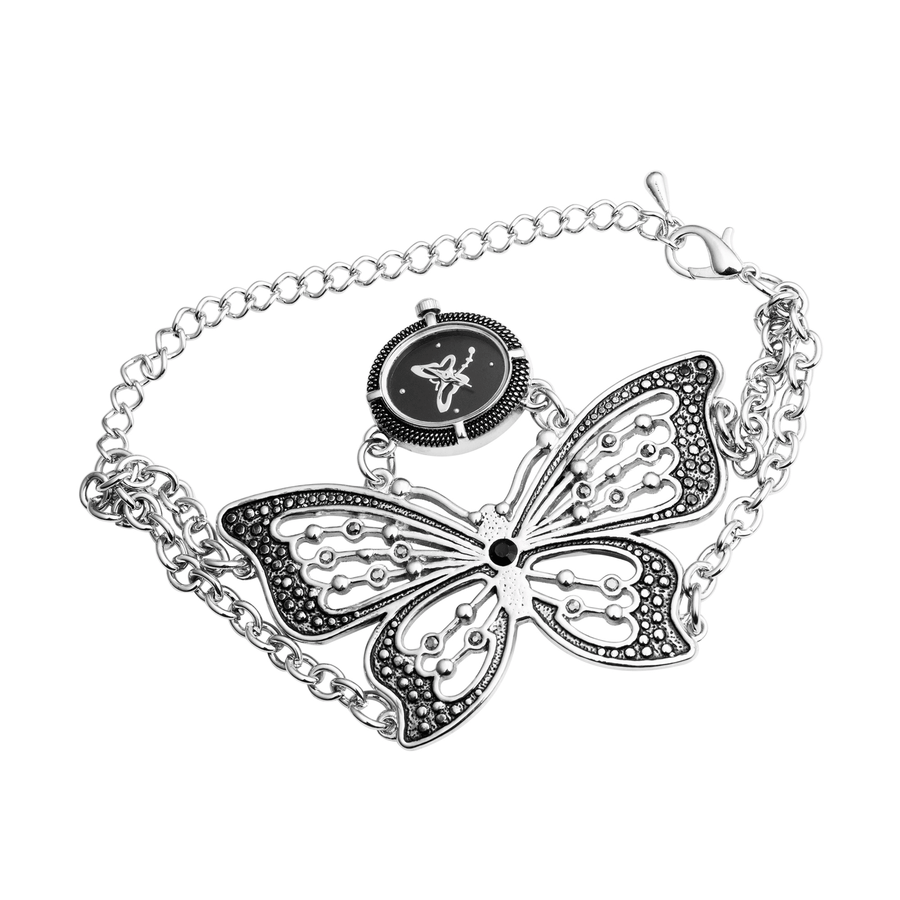 Trendy Butterfly Pattern Women Bracelet Quartz Watch Wristwatch - MRSLM