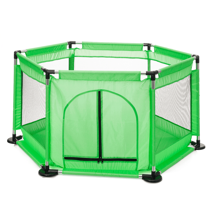 50Inch 6 Sided Baby Toddler Playpen Playinghouse for under 3 Years Old Interactive Kids Children Learning Playing Room with Safety Gate - MRSLM