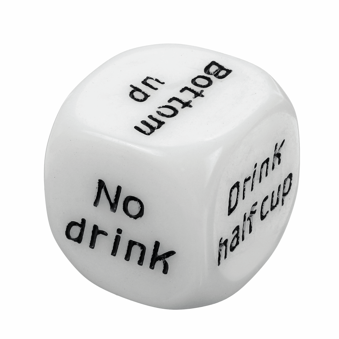 English Drinking W Ine Mora Dice Adult Party Game Playing Drink Decider Dice - MRSLM