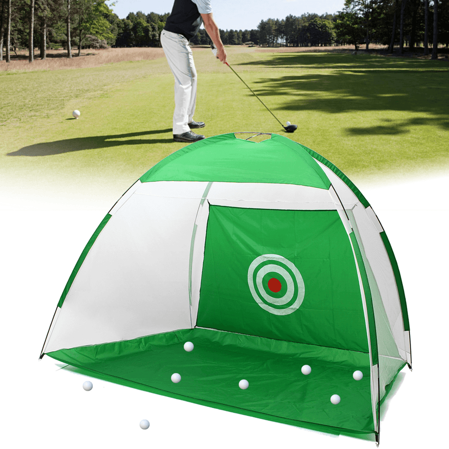3M Golf Training Net Portable Foldable Practice Golf Chipping Net Hitting Cage Trainer Indoor Outdoor Garden Grassland Tent Golf Aids Equipment - MRSLM