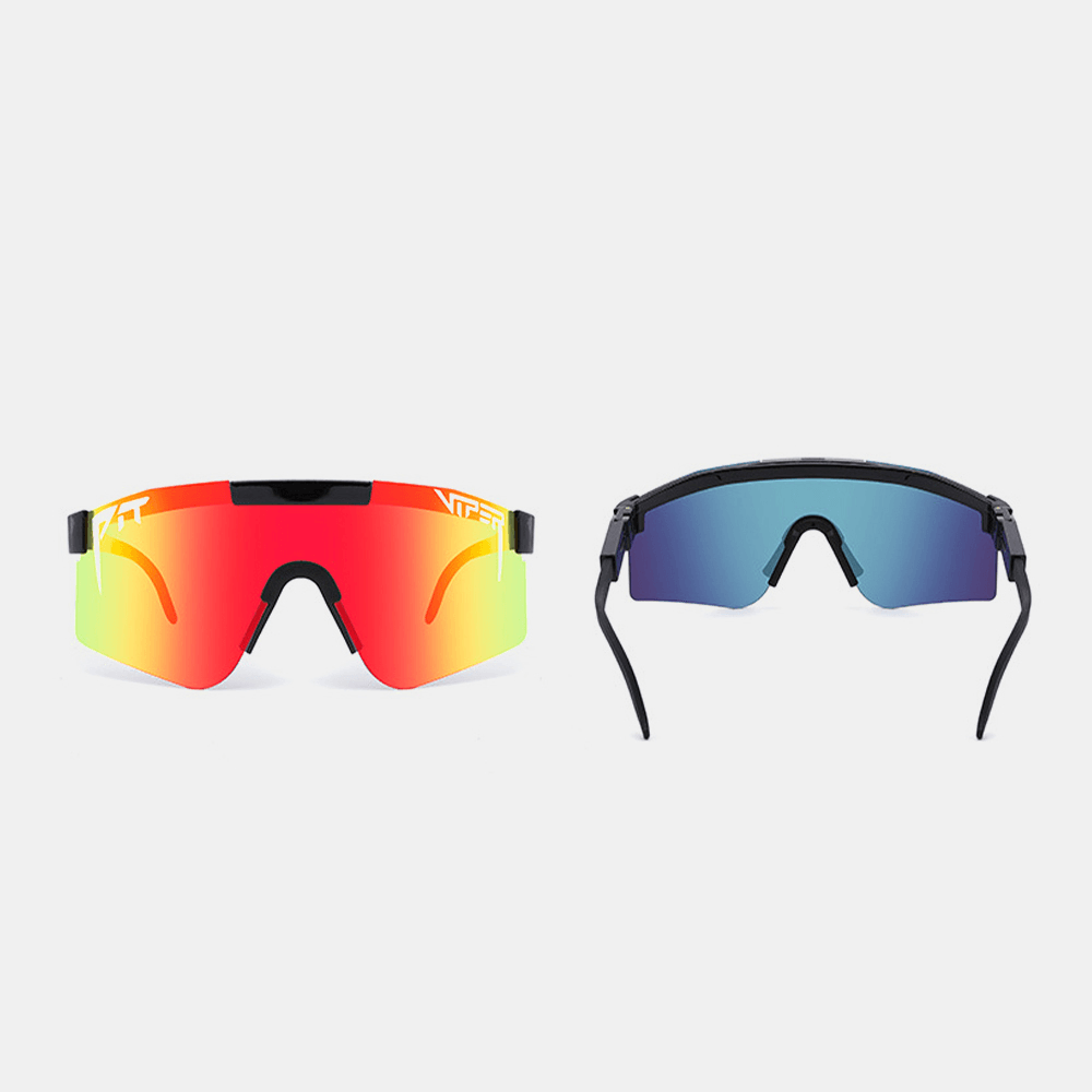 Unisex Gradient Adjustable Glasses Leg Electroplating True Film Outdoor Sport UV Protection Polarized Sunglasses - MRSLM