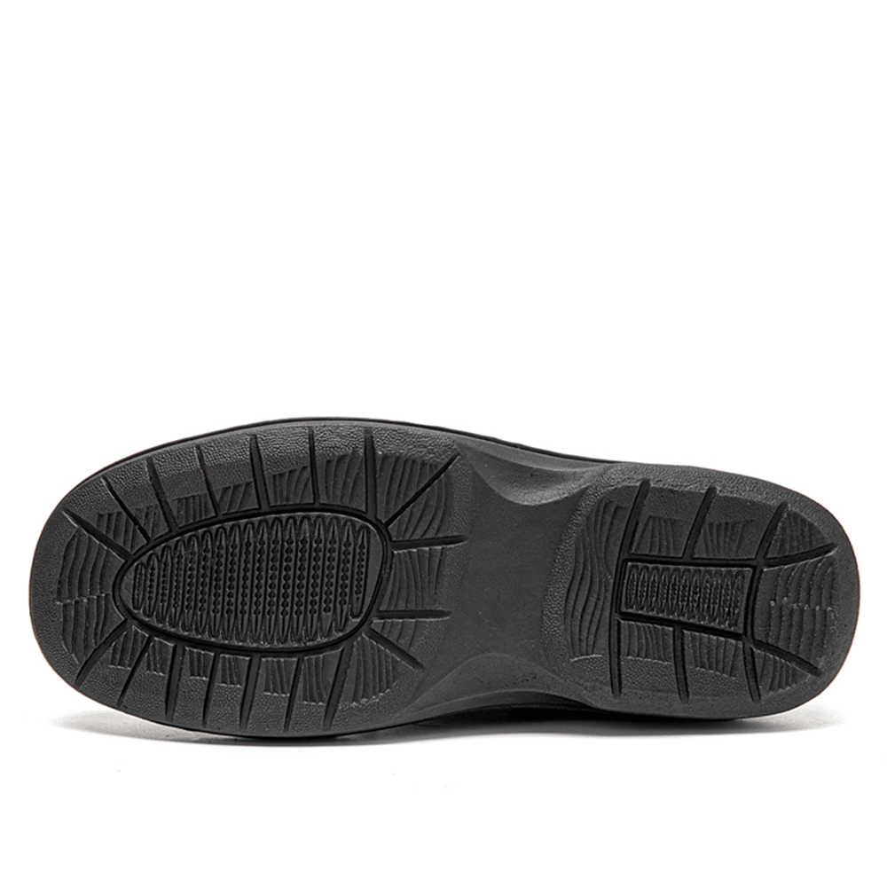 Men Slip Resistant Breathable Suture Slip-On Soft Sole Comfy Casual Business Shoes - MRSLM