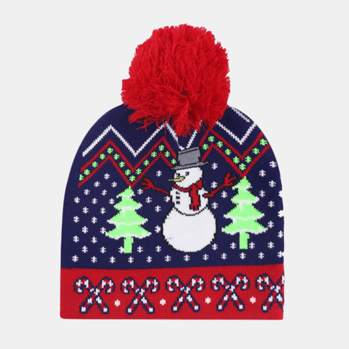Christmas Knitted Jacquard Hat Unisex Warm Beanie Caps - MRSLM