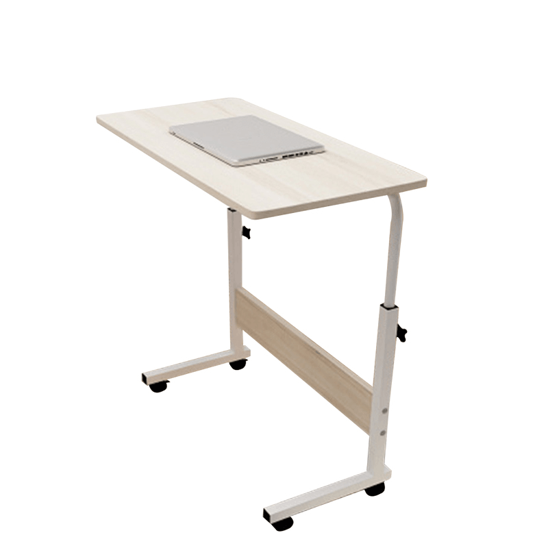 80Cm/60Cmx40Cm Movable Rolling Laptop Desk Table Adjustable Height Bedside Stand - MRSLM