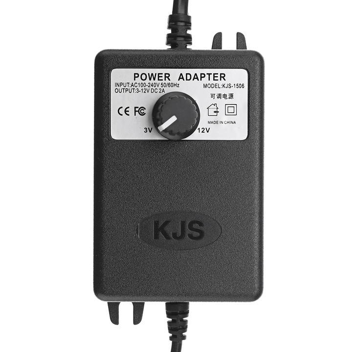 KJS-1506 3-12V 2A 24W DC Power Adapter Adjustable Voltage Adapter Switching Power Supply - MRSLM