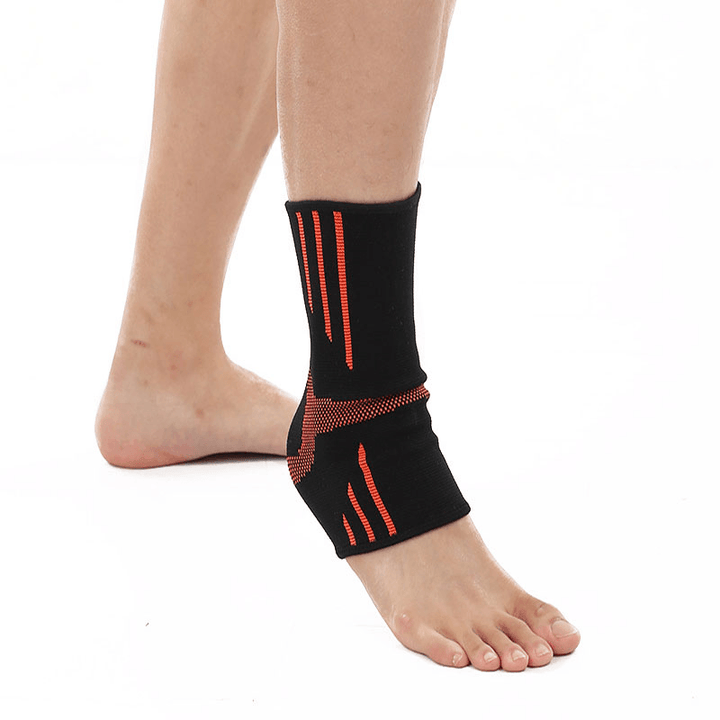 BOER 1 Pair Nylon Ankle Support Breathable Sweat Absorption Outdoor Basketball Football Fitness Ankle Brace - MRSLM