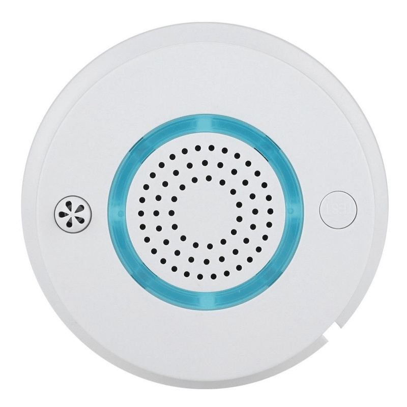 Smart Wireless WIFI+APP Fire Smoke & Temperature Sensor Wireless Smoke Temperature Detector Home Security Smoke Alarm System - MRSLM