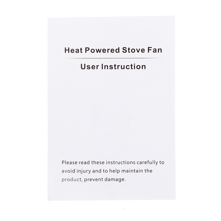 4 Blades Heat Powered Stove Fireplace Fan Silent Wall Mounted Eco-Friendly Heat Circulation Eco Fan - MRSLM