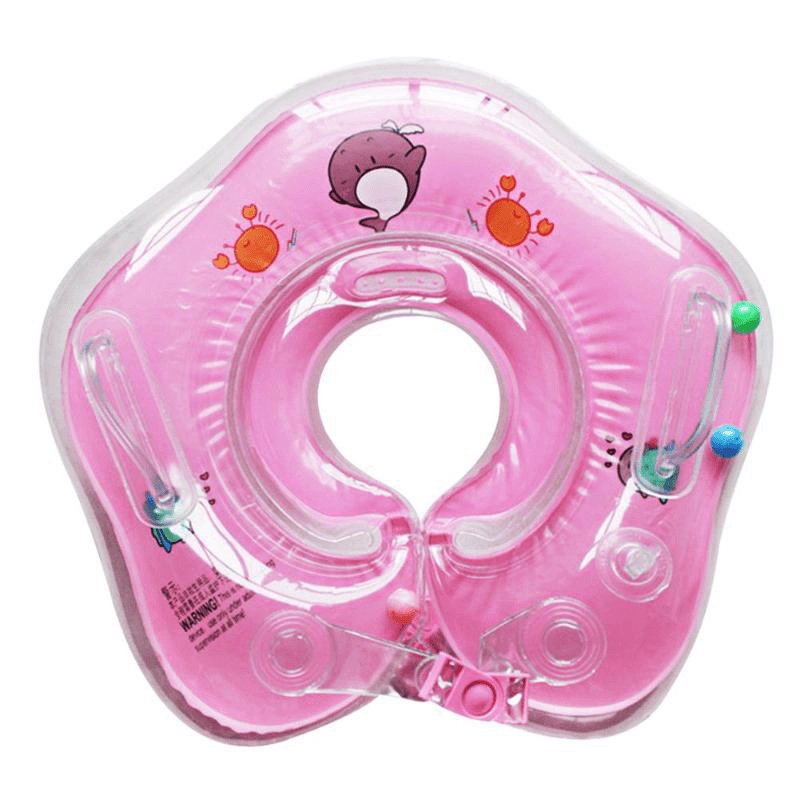 Swimming Baby Accessories Neck Ring Tube Safety Infant Float Circle for Bathing Inflatable Flamingo Inflatable Water - MRSLM