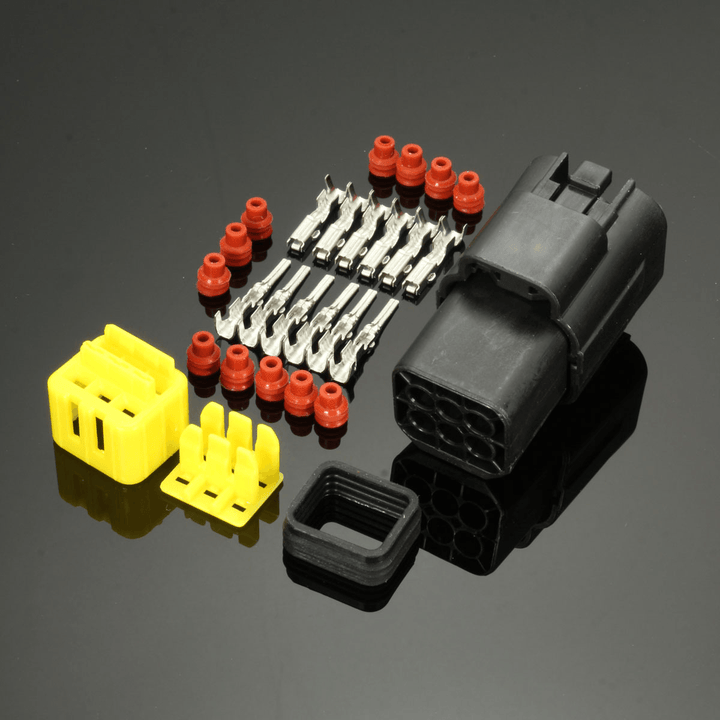 6Pin Waterproof Electrical Wiring Multi Connectors Male Female Connectors Kit - MRSLM