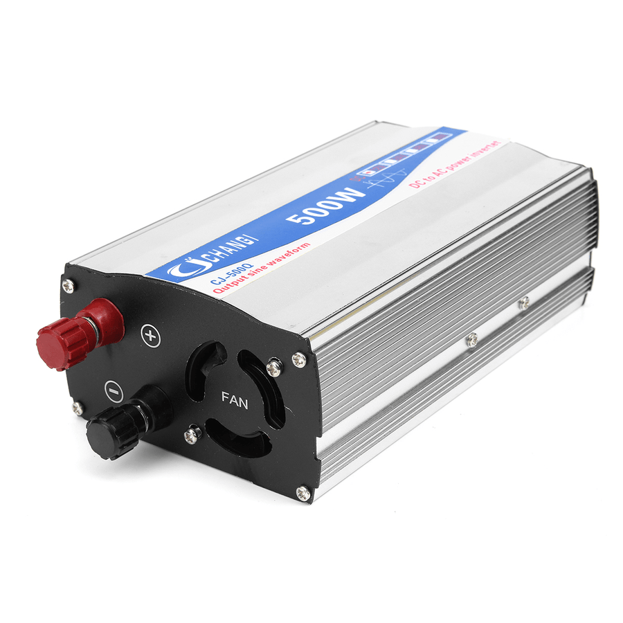 500W Home Power Inverter Pure Sine Wave 12V DC to 220V AC Transmitter Charger - MRSLM
