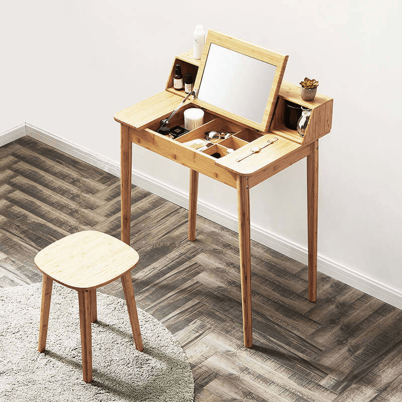CHENGSHE Multi-Function Flip Desk Bedroom Dressing Wooden Table From - MRSLM