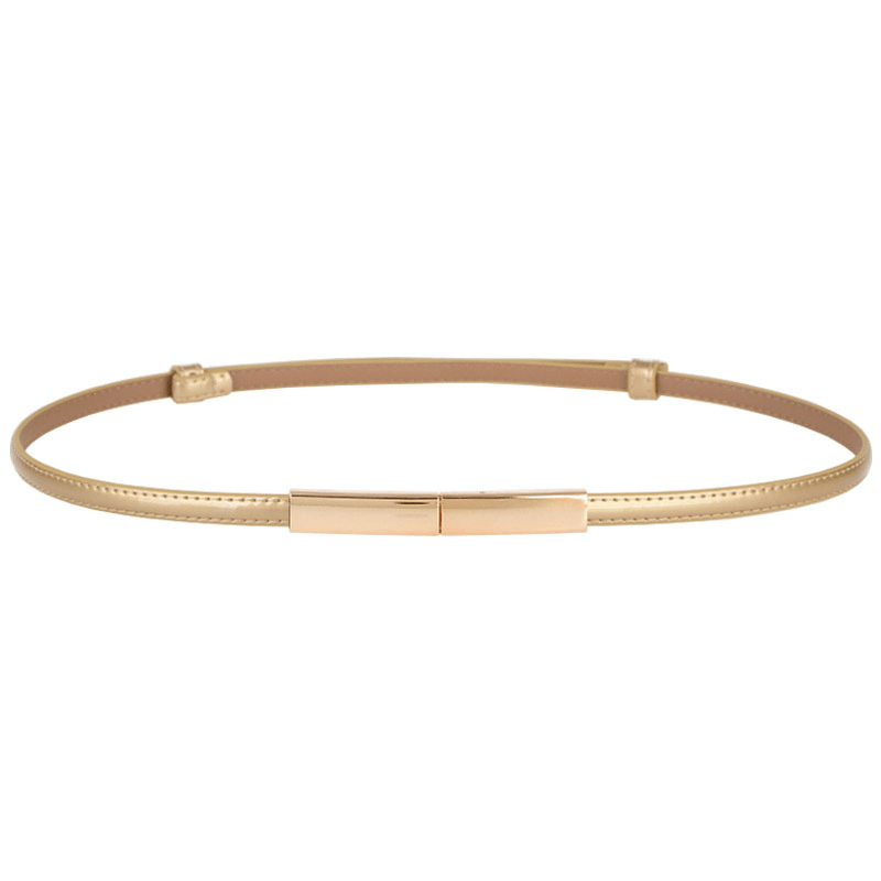 Ladies Simple and Versatile Leather Fashion Thin Belt - MRSLM