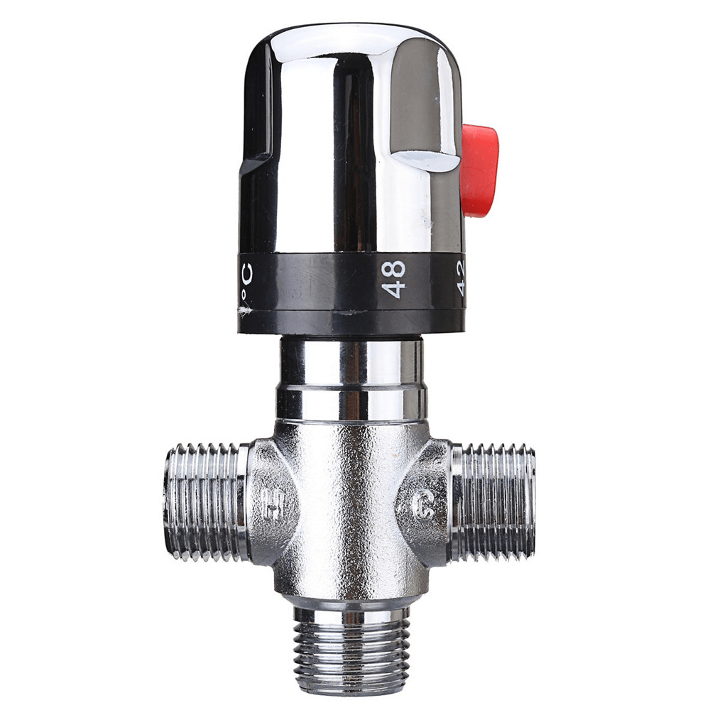 22Mm Hot Cold Water Thermostatic Mixing Valve 3 Way Adjust Temperature Control Valve - MRSLM