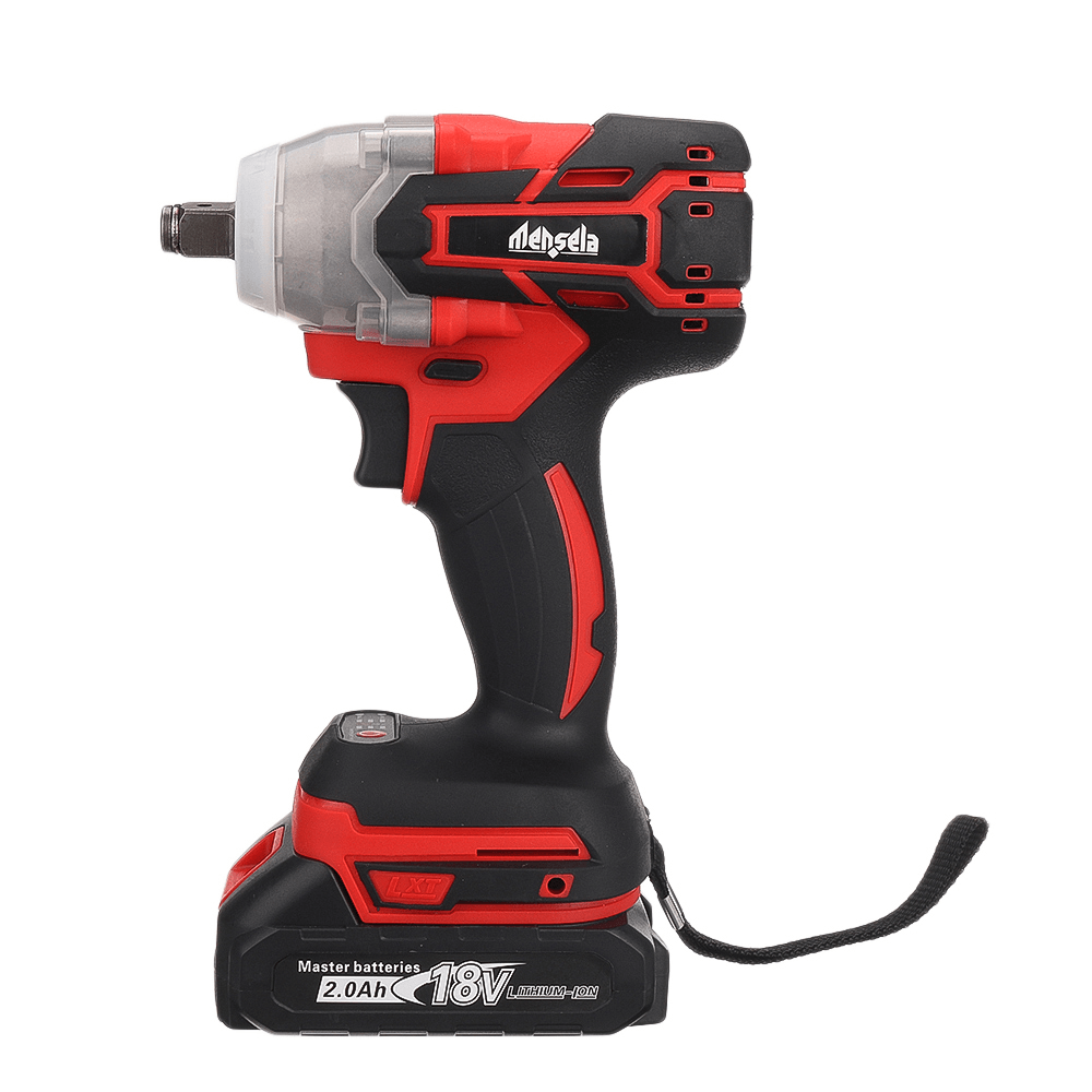 Mensela EW-L1 3In1 18V 3500RPM 380N.M Brushless Impact Wrench 3 Speeds Wireless Rechargeable Screwdriver Drill W/ None/1/2 2.0AH Battery & LED Working Light - MRSLM