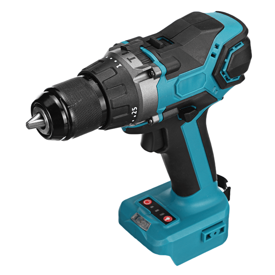 3 in 1 Brushless Electric Hammer Drill Screwdriver 13Mm 25+3 Torque Cordless Impact Drill for Makita 21V Battery Stepless Speed - MRSLM