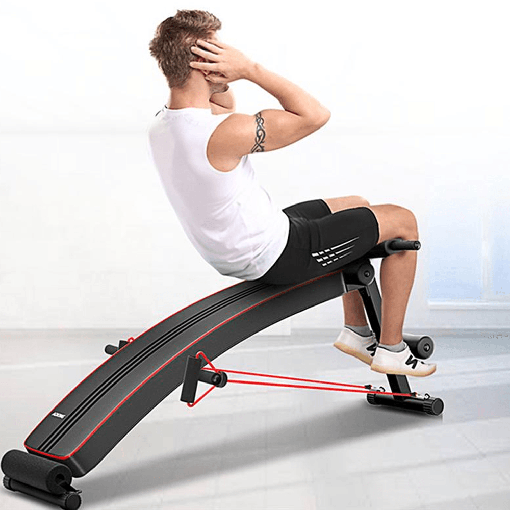 Folding Sit up Abdominal Bench Multifunction Muscle Training Board Dumbbell Stool Gym Fitness Equipments - MRSLM