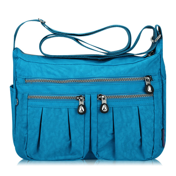 Women Nylon Light Weight Bag Casual Outdooor Waterproof Shoulder Bag Crossbody Bag - MRSLM