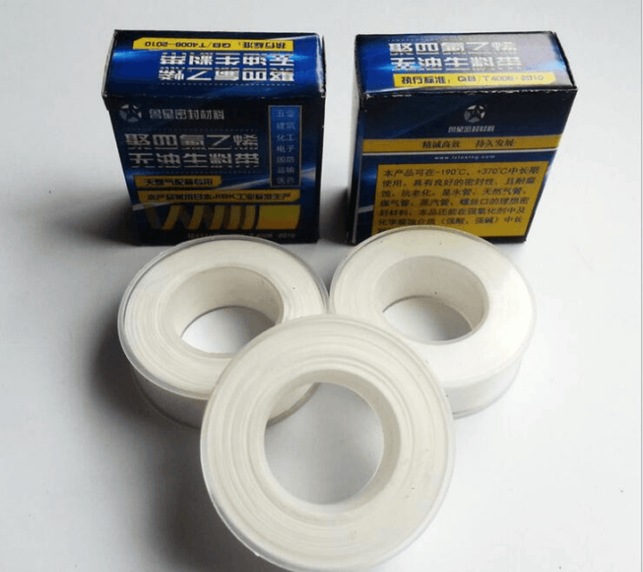 1Pcs 20M PTFE White Thread Pipe Tape Plumbers Seal Ring Tape 18X0.1Mm - MRSLM