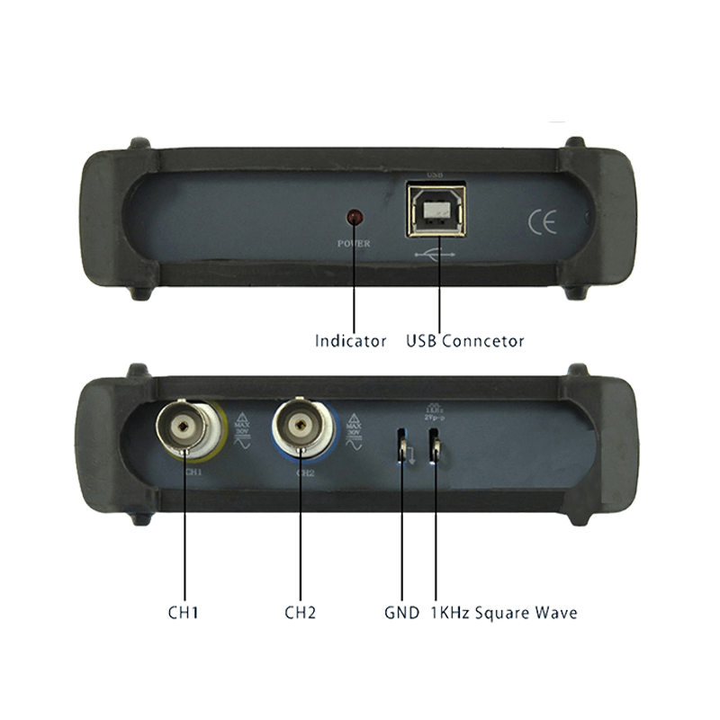 ISDS210A Pc-Based USB Portable Digital Oscilloscope 2 Channels 40M 100Ms/S FFT Analyzer - MRSLM