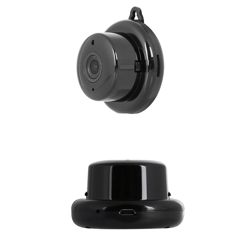 XIAOVV 1080P WIFI Hidden Cameras V380 Mini Wireless Home Security Camera Moving Detection IR Night Vision 2-Way Audio Indoor Nanny Camera Baby Monitor - MRSLM