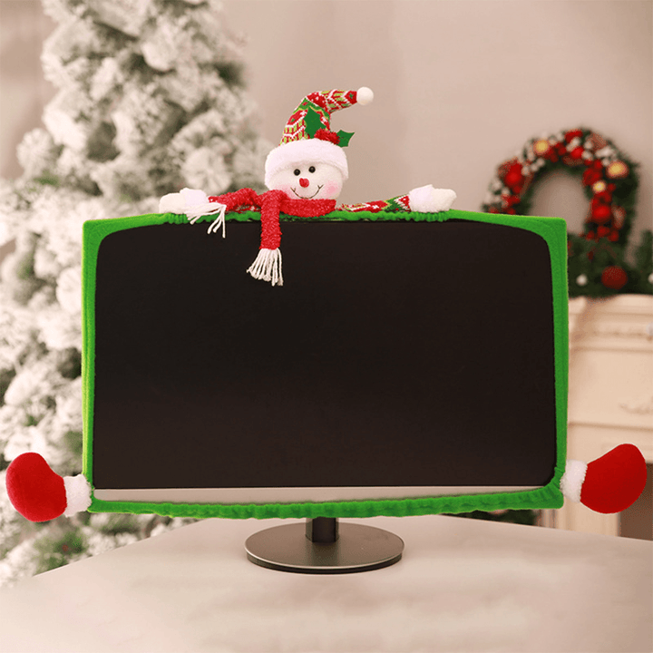 3 Style Christmas Computer Laptop LCD Screen Monitor Decor Cover Suit 19-27" - MRSLM