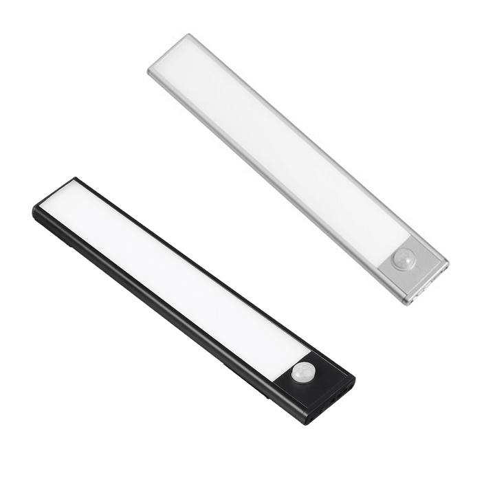 235Mm LED Motion Sensor Battery USB Rechargeable Closet Lamp Cabinet Night Light Home White Light - MRSLM