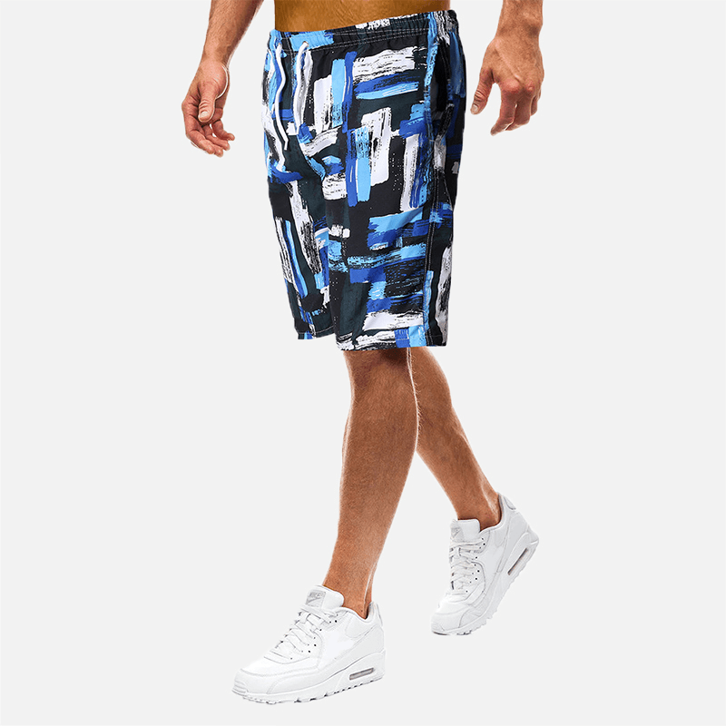 Mens Summer Beach Vacation Loose Printed Board Shorts - MRSLM