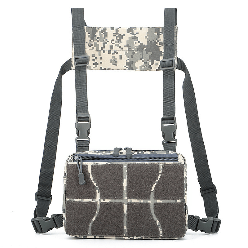 ZANLURE Oxford Tactical Bag Vest Chest Bag Camping Hiking Hunting Vest Backpack - MRSLM