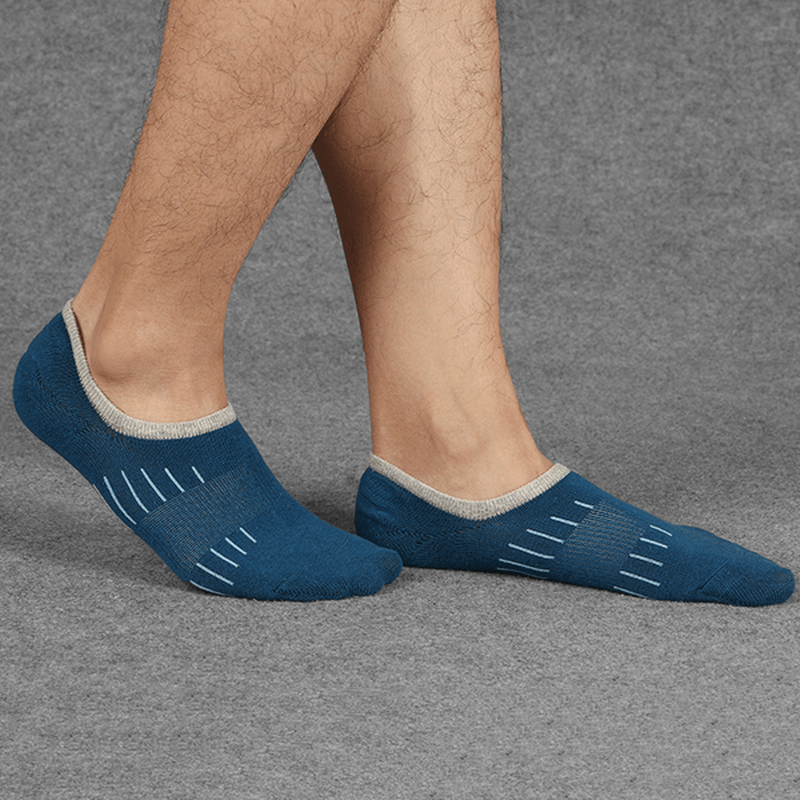 Men Athletic Low Cut No Show Deodorization Ankle Socks - MRSLM