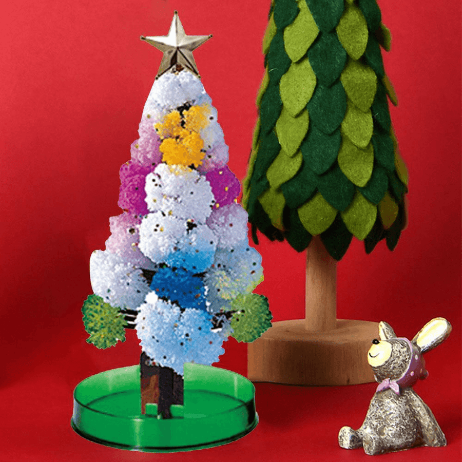 Growing Tree Flowering Toy Crystal Growing Activity Set Science Magic Colorful Magic Growing Christmas Tree - MRSLM