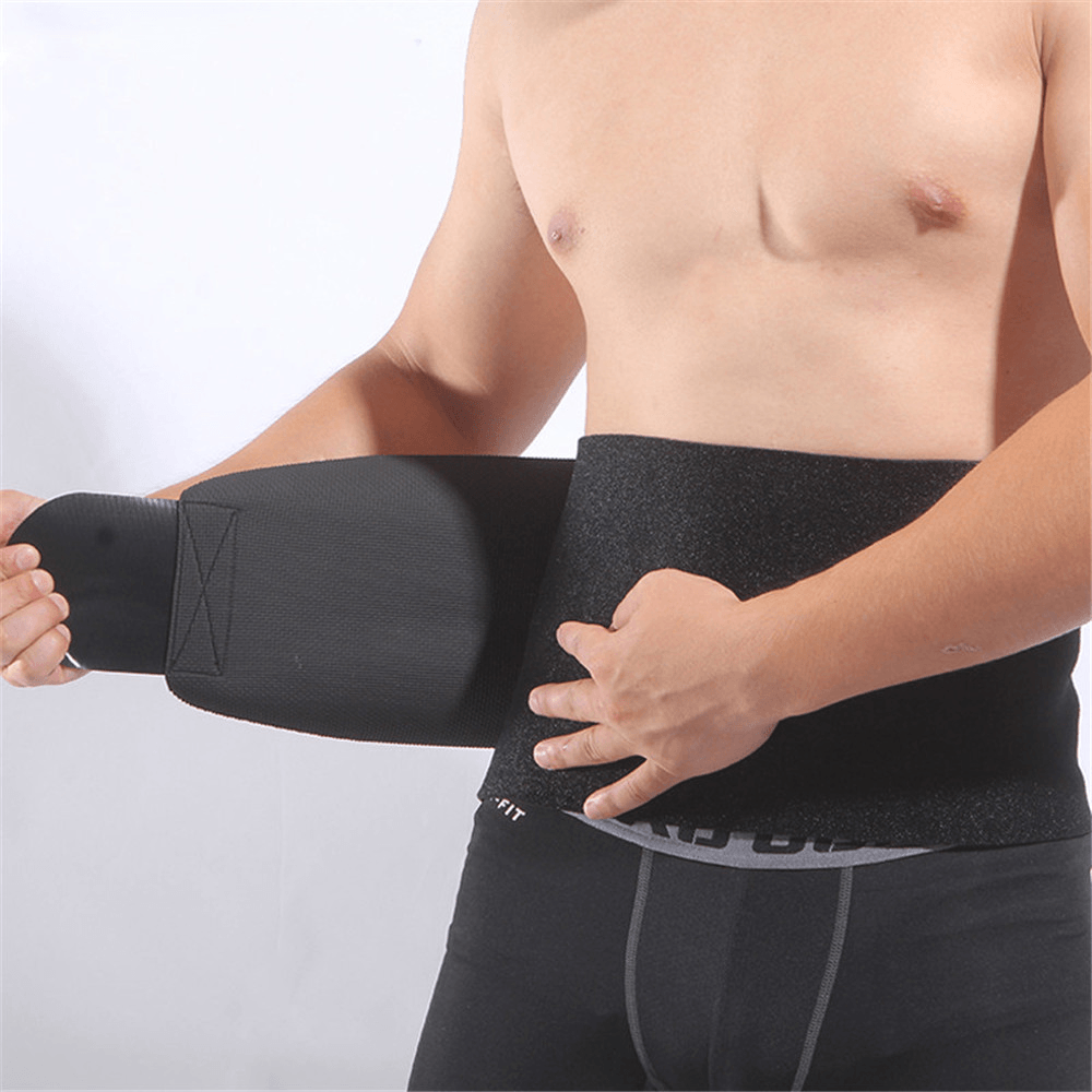Men'S High Elasticity Protection Adjustable Waist Breathable Sports Strength Support Belt - MRSLM