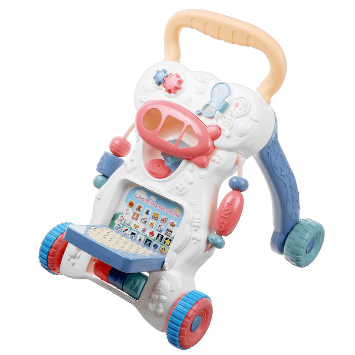 Sit-To-Stand Baby Learning Walker Stroller Educational Push Toy for Babies Toddlers Kids Walkers Interactive Play Toy - MRSLM