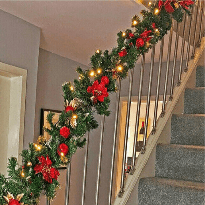 Christmas Garland 270Cm Length with LED Light Chain Christmas Decoration - MRSLM