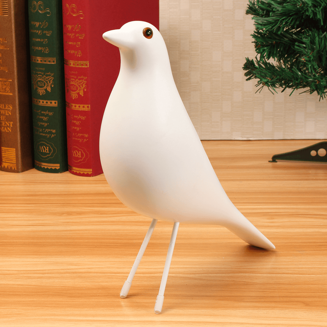 11'' Bird Desk Ornament House Resin Pigeon Gift Office Home Window Table Decorations - MRSLM