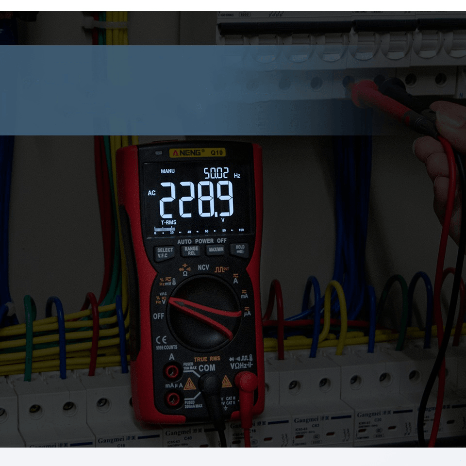 ANENG Q10 Digital Multimeter 9999 Professional Tester Multimeter True RMS Analog DIY Transistor Capacitor NCV Testers Lcr Meter - MRSLM