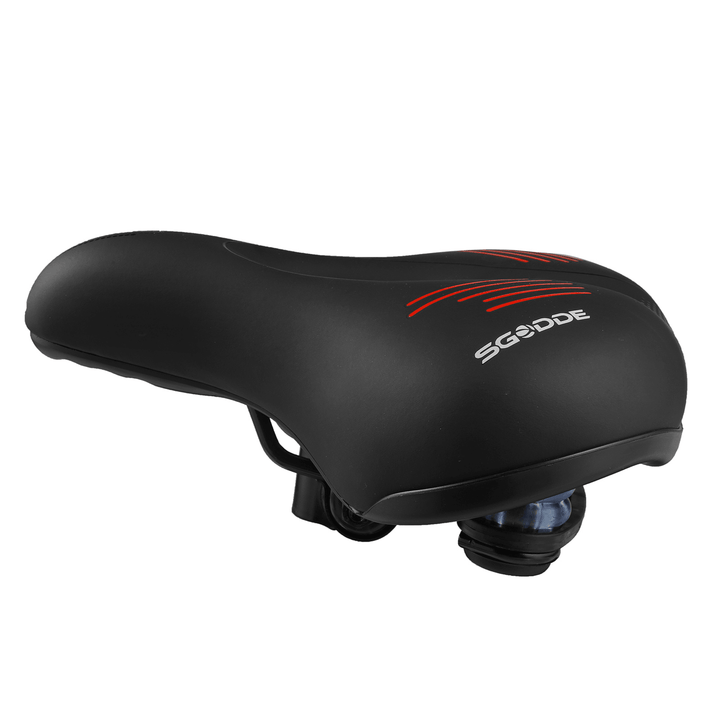 SGODDE Bike Seat Cushion Comfort Breathable Wide Bicycle Saddle for MTB Road Bike with Waterproof Cover - MRSLM