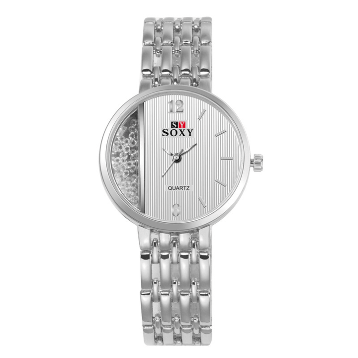 SOXY 0137 Crystal Casual Style Ladies Wrist Watch Unique Design Quartz Watch - MRSLM