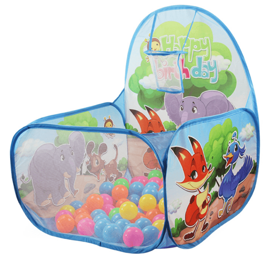 60CM Baby Toys Tent Ocean Plastic Ball Pool Camping Indoor Basketball Basket Play Tent - MRSLM